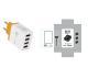 USB Charger Quick Charge 3.0 4 Phone Adapter For Tablet Portable Wall Mobile Charger Fast Charger - EU / Blue and box / Q1pc