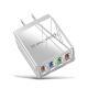 USB Charger Quick Charge 3.0 4 Phone Adapter For Tablet Portable Wall Mobile Charger Fast Charger - EU / Blue and box / Q1pc