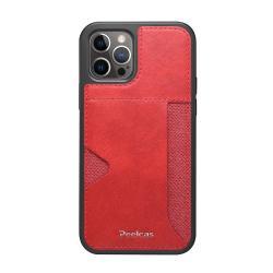 Phone  Business Back Leather Card Phone Case - Red / Iphone 11
