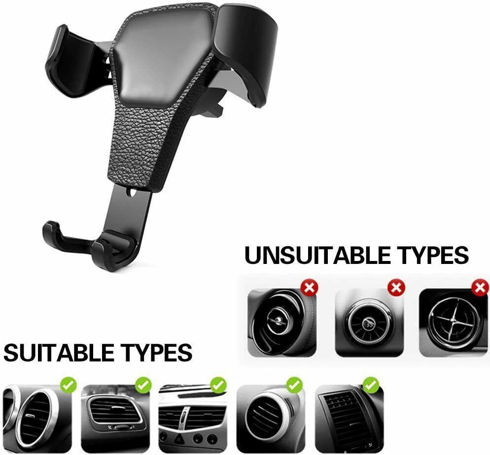 Universal Car Mount Holder Stand Air Vent Cradle For Mobile Cell Phone Gravity Car Mount Air Vent Phone Holder For I Phone X XR XS Max S Amsung S10 Note9 - default