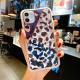 Electroplating love leopard print small waist protective cover phone case - Grey / Iphone7/8plus