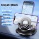 Magnetic Phone Holder With Vacuum Suction Foldable Adjustable Car Mount Magnetic Bracket Suction Nonslip For Busy Commuters - Black / Upgrade