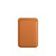 For Magsafe Magnetic Luxury Leather Card Holder Wallet Case For 14 Pro Max 13 12 Phone Bag Adsorption Accessories Cover - Midnight
