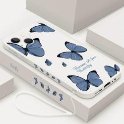 Butterfly Phone Case For IPhone 14 Pro Max 11 12 13 Pro Max - White A / Iphone14 pro max