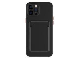 Simple Pure Color Liquid Silicone Phone Case - Black / IPhone XR