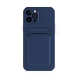 Simple Pure Color Liquid Silicone Phone Case - Navy Blue / Iphone7/8