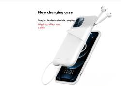 Shockproof Silicone Battery Charger Case - White / Iphone15plus