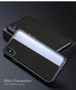 Magnetic Tempered Glass Shell Screen Protector - Black / iphone 12 mini