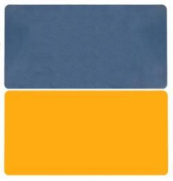 Oversized mouse table mat double sided - Blue yellow / 900x450mm