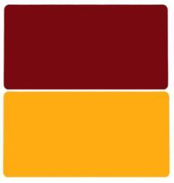 Oversized mouse table mat double sided - Red yellow / 1200x600mm