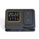 15W Wireless Chargers Stand 5 In1 LED Digital Alarm Clock Fast Charging Dock Station - Black / Suitable For Apple Watch