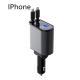 Metal Car Charger 100W Super Fast Charging Car Cigarette Lighter USB And TYPE-C Adapter - Apple plus Huawei / 100W