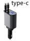 Metal Car Charger 100W Super Fast Charging Car Cigarette Lighter USB And TYPE-C Adapter - Apple plus Huawei / 100W