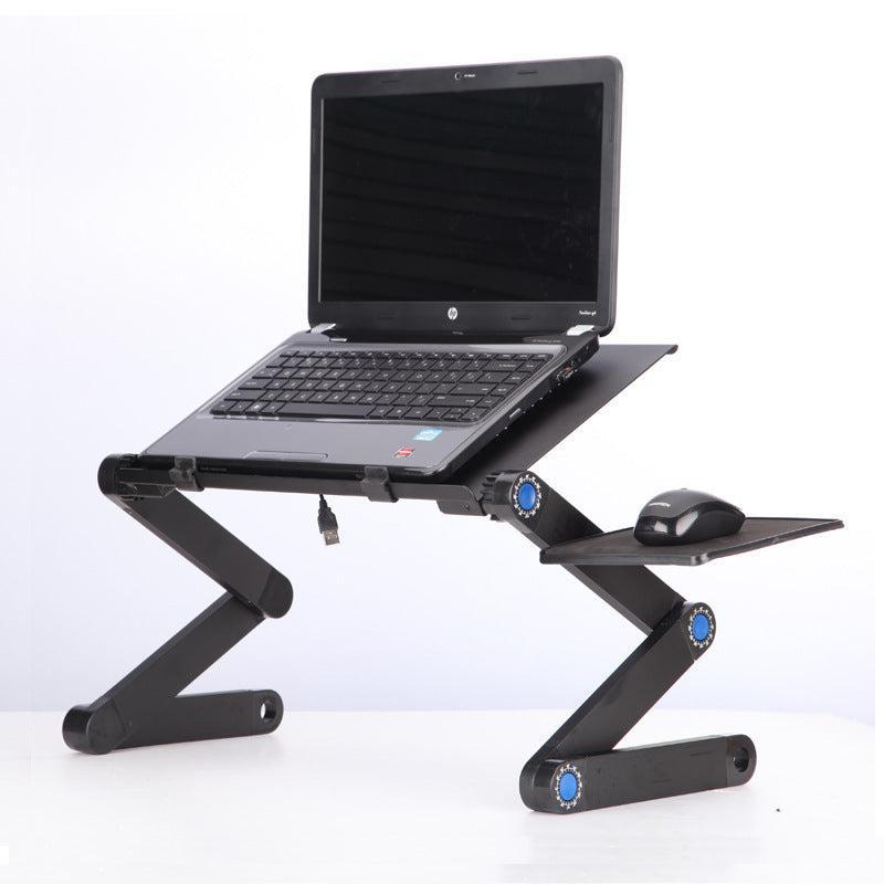 Laptop Table Stand With Adjustable Folding Ergonomic Design Stand Notebook Desk For Ultrabook Netbook Or Tablet With Mouse Pad - Black / 420 2pcs