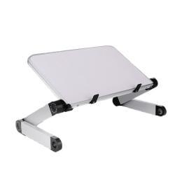 Foldable Laptop Stand Ergonomic Desk Tablet Holder - White