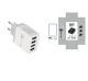 USB Charger Quick Charge 3.0 4 Phone Adapter For Tablet Portable Wall Mobile Charger Fast Charger - EU / Blue and box / Q1pc