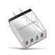 USB Charger Quick Charge 3.0 4 Phone Adapter For Tablet Portable Wall Mobile Charger Fast Charger - EU / Blue and box / Q1pc