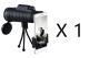 Compatible with Apple, Monocular Telescope Zoom Scope with Compass Phone Clip Tripod - 1 pc