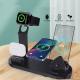 Plastic 3 In 1 Wireless Charger Stand Fast - White / With wireless fast charging