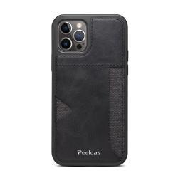 Phone  Business Back Leather Card Phone Case - Black / Iphone 12/12Pro