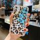 Electroplating love leopard print small waist protective cover phone case - Grey / Iphone7/8plus