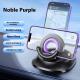 Magnetic Phone Holder With Vacuum Suction Foldable Adjustable Car Mount Magnetic Bracket Suction Nonslip For Busy Commuters - Black / Upgrade