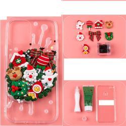Diy Cream Gel Mobile Phone Case Set Cute Element Resin Accessories - Christmas carnival material pa / Iphone 11