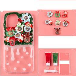 Diy Cream Gel Mobile Phone Case Set Cute Element Resin Accessories - Christmas gift package / Iphone 11