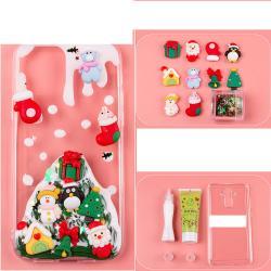 Diy Cream Gel Mobile Phone Case Set Cute Element Resin Accessories - Christmas tree material packag / IPhone XS Max