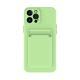 Simple Pure Color Liquid Silicone Phone Case - White / IPhone XR