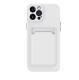 Simple Pure Color Liquid Silicone Phone Case - White / IPhone XR