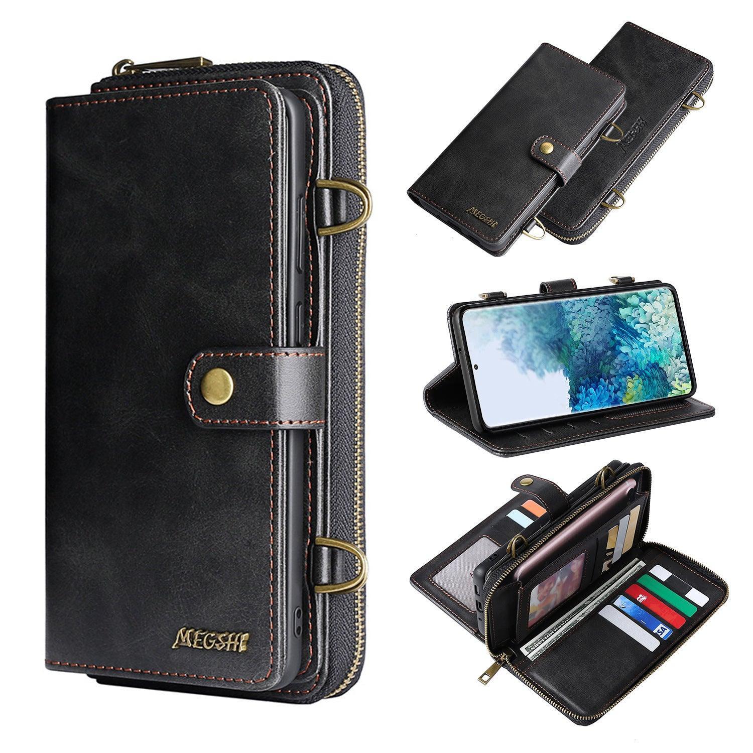 Phone Wallet Card Flip Phone Holster - Black / IPhone 7/8/se2
