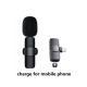 Wireless Lavalier Microphone Portable Audio Video Recording Mini Mic For I Phone Android Long Battery Life Live Broadcast Gaming - For IOS