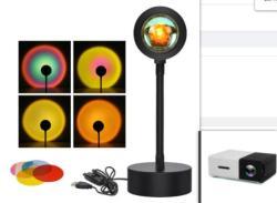 Sunset Projection Lamp Sunset Projector Night Light Wall Decoration Lighting - Set1 / Suit