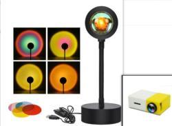Sunset Projection Lamp Sunset Projector Night Light Wall Decoration Lighting - Set3 / Suit