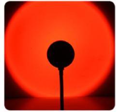 Sunset Projection Lamp Sunset Projector Night Light Wall Decoration Lighting - Setting sun / 5V