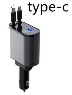 Metal Car Charger 100W Super Fast Charging Car Cigarette Lighter USB And TYPE-C Adapter - Huawei Plus Huawei / 60W