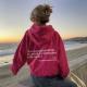 Dear Person Behind Me,the World Is A Better Place,with You In It,love,the Person In Front Of You,Womens Plush Letter Printed Kangaroo Pocket Drawstring Printed Hoodie Unisex Trendy Hoodies