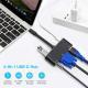 Type-c to HDMI VGA 5-in-1 HD dual display converter