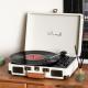 Gramophone Record Retro Phonograph Bluetooth Audio Portable Suitcase Leather Case