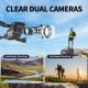 E88 Dual Camera Drone, WiFi FPV Double Folding RC Quadcopter Altitude Hold, Remote Control Toy For Beginners, Ideal Mens Gift For Outdoor Fun, Great For Christmas, Halloween, And Thanksgiving
