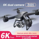 V14 Professional Drone 6K HD Dual Camera Wifi FPV Portable RC Quadcopter 2 BATTERY,Drones Suitable For Adults & Beginners.Logistics Is Randomly Sent By UPS,USPS,Self-pickup.