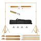 1Pc 6.5 Plus 10ft Photo Video Studio Backdrop Background Stand Adjustable Heavy Duty Photography Backdrop Support Stand Set With Carrying Bag Clamps