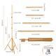 1Pc 6.5 Plus 10ft Photo Video Studio Backdrop Background Stand Adjustable Heavy Duty Photography Backdrop Support Stand Set With Carrying Bag Clamps