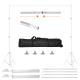 1Pc 6.5 Plus 10ft Photo Video Studio Backdrop Background Stand Adjustable Heavy Duty Photography Backdrop Support Stand Set With Carrying Bag Clamps