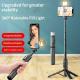 Mobile Phone Live Streaming Extension Pole Bluetooth Aluminum Alloy Desktop LED Fill Light Tripod Selfie Stick