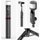 Mobile Phone Live Streaming Extension Pole Bluetooth Aluminum Alloy Desktop LED Fill Light Tripod Selfie Stick