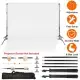 6.5 X 10ft Photo Video Studio Backdrop Background Stand Adjustable Heavy Duty Photography Backdrop Support Stand Set