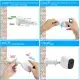 3 Packs Security Camera Wall Mount For Arlo 360 Degree Adjustable Camera Holder Garden Patio Screw Mount