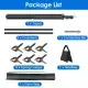 5×6.5FT T-Shape Photo Video Backdrop Stand Heavy Duty Background Stand Adjustable Photography Backdrop Stand With 6 Spring Clamps Sandbag Carry Bag For Studio Party Wedding